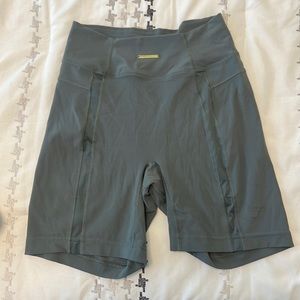 Green Whitney Simmons x GS biker shorts